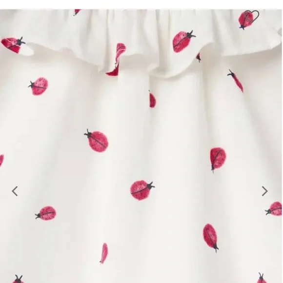 Ladybug Ruffle Top - Picture 2 of 3